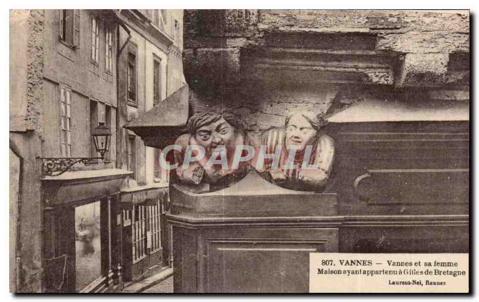 VANNES — Vannes et sa femme — Maison ayant appartenu à Gilles de Bretagne — Laurent-Nel, Rennes
