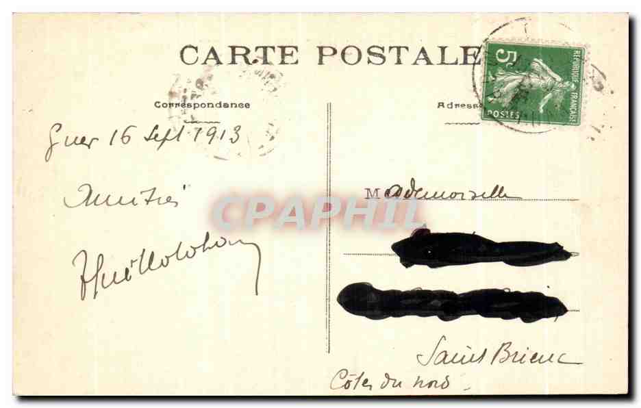 CPA Guer Vallee de L Aff le Moalin des Vaux — Rückseite