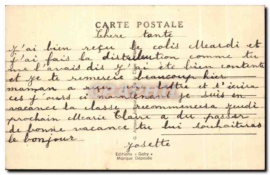 CPA Rochefort La Vieux Bourg Le Calvaire — Rückseite