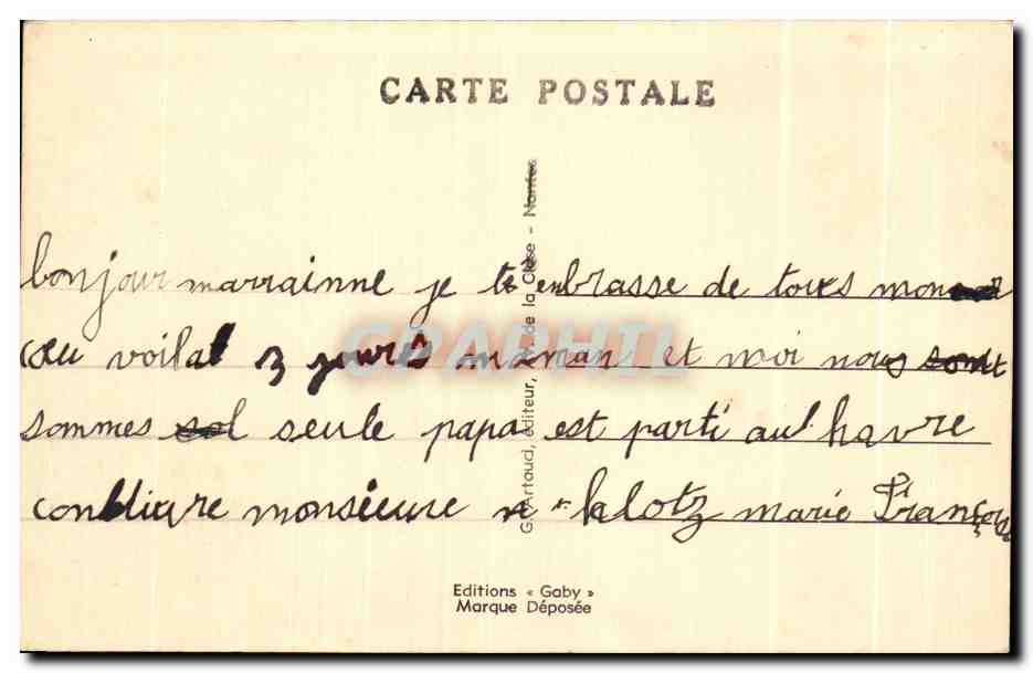 CPA Rochefort Vieilles Maisons et Ruelle du Chateau — Rückseite