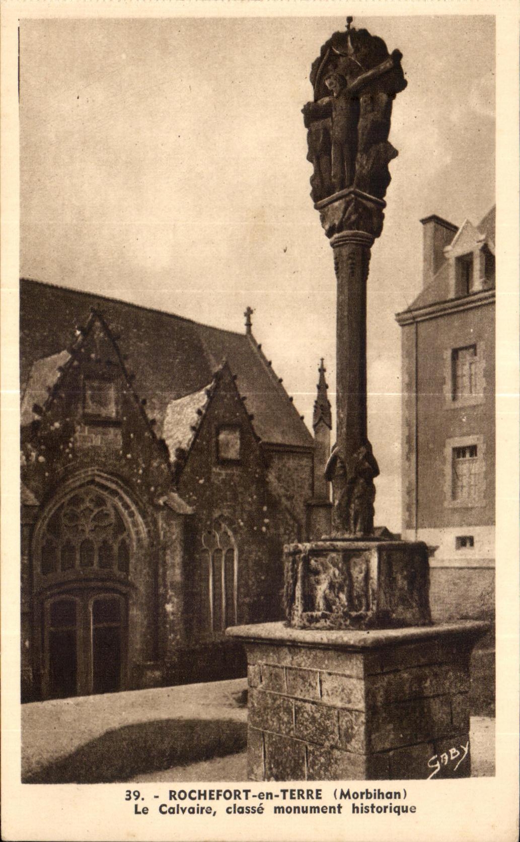 CPA Rochefort en Terre Le Calvaire Classe Monument Historique