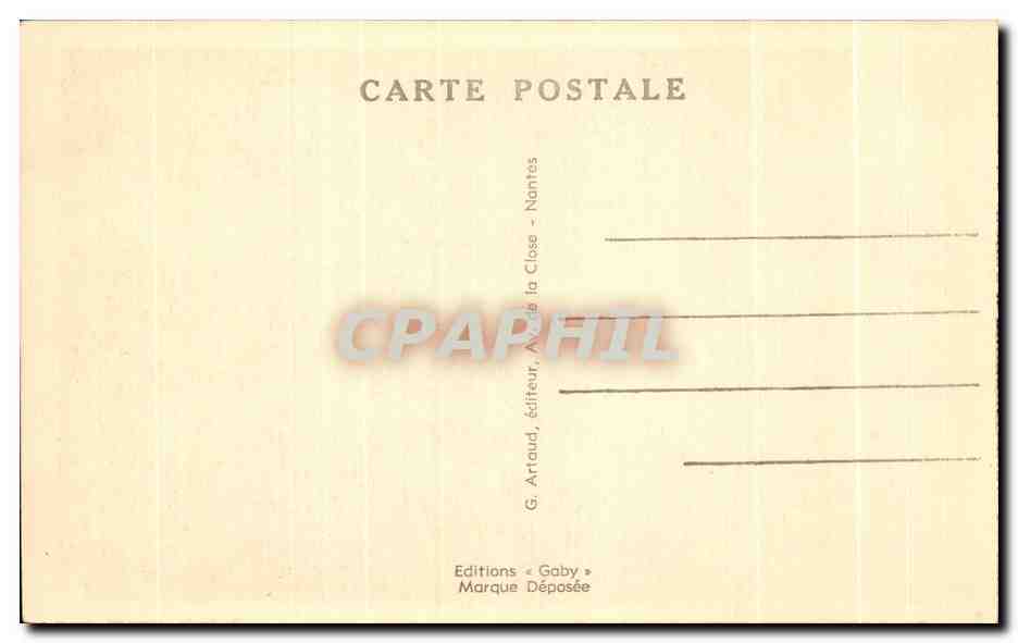 CPA Rochefort en Terre Le Calvaire Classe Monument Historique — Rückseite