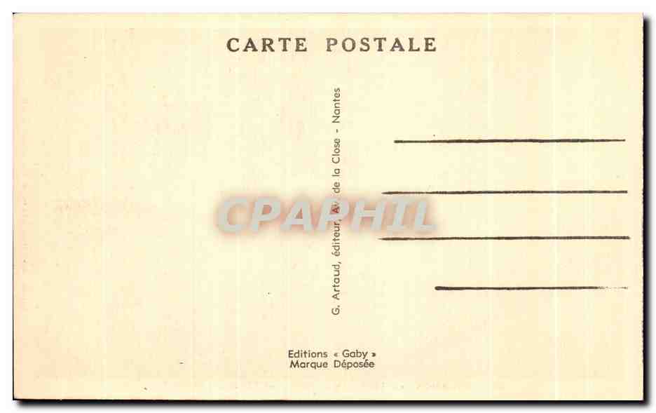CPA Rochefort en Terre Vallee de Gueuzon — Rückseite