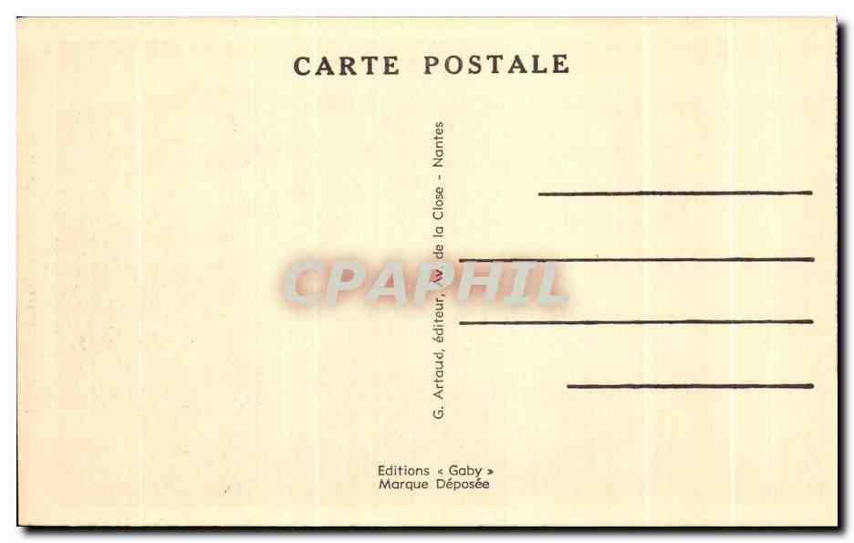 CPA Rochefort en Terre Entree de l Hostellerie Du Lion D Or — Rückseite