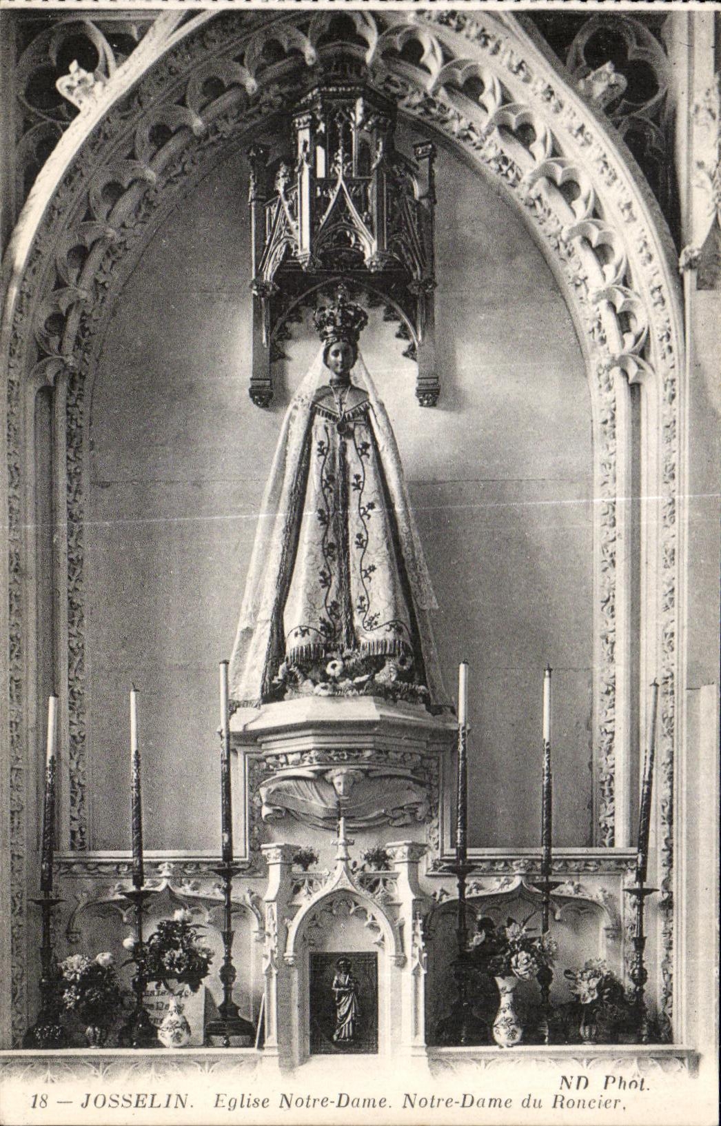 CPA Josselin Eglise Notre Dame Notre Dame du Roncier