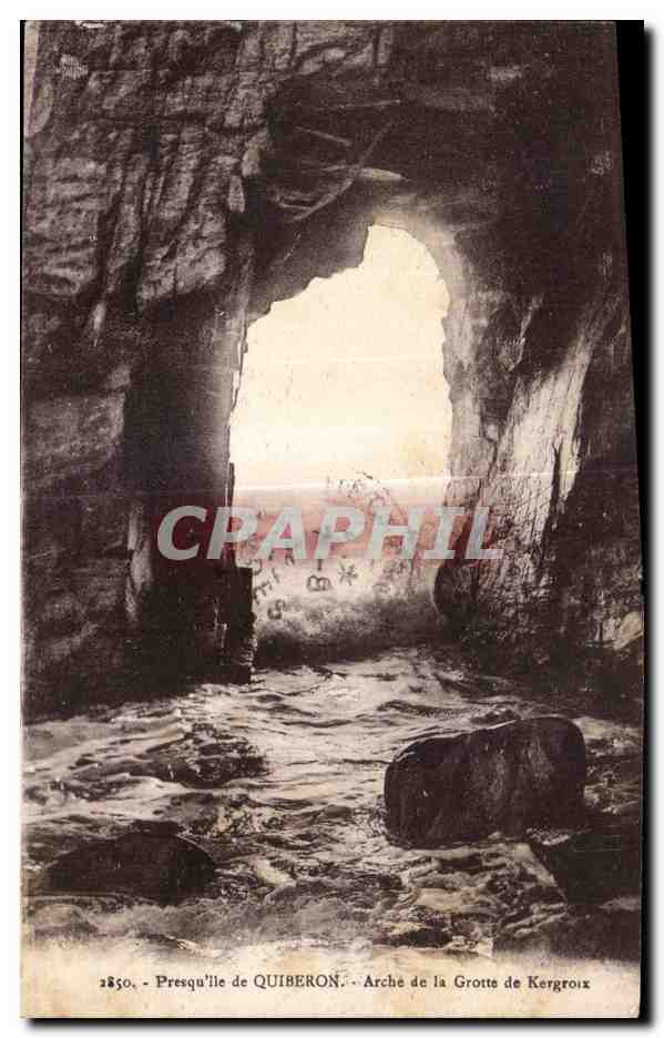 Presqu'île de Quiberon — Arche de la Grotte de Kergroix — n° 2850
