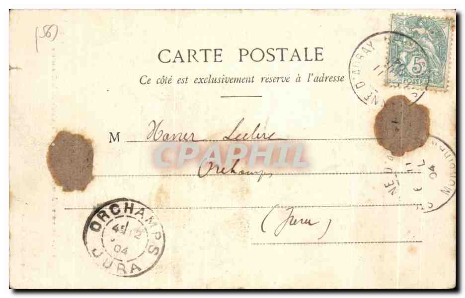 CPA Environs d Auray La Chapelle Sepulcrale de la Chartreuse — Rückseite
