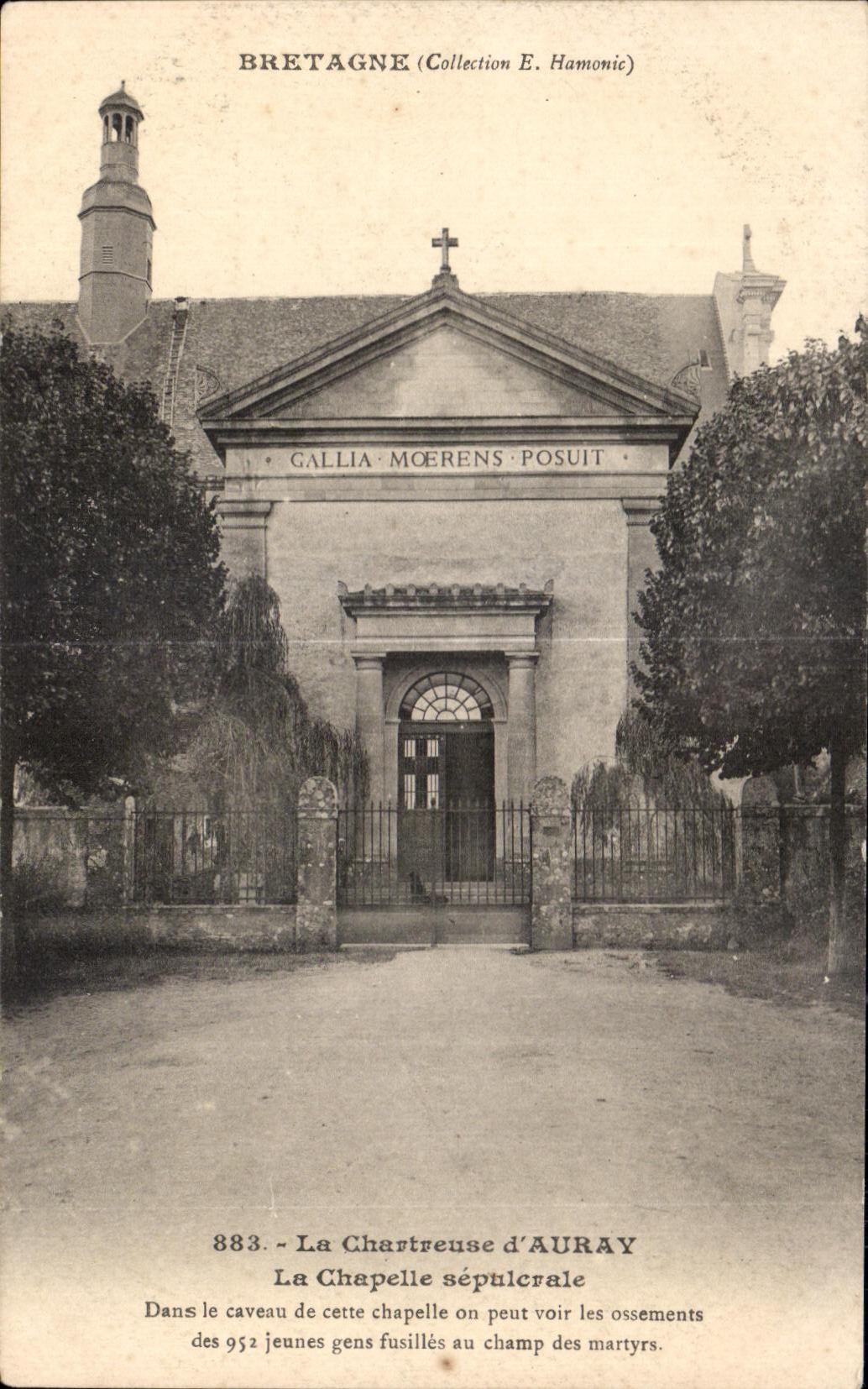 CPA La Chartreuse d Auray La Chapelle Sepulcrale