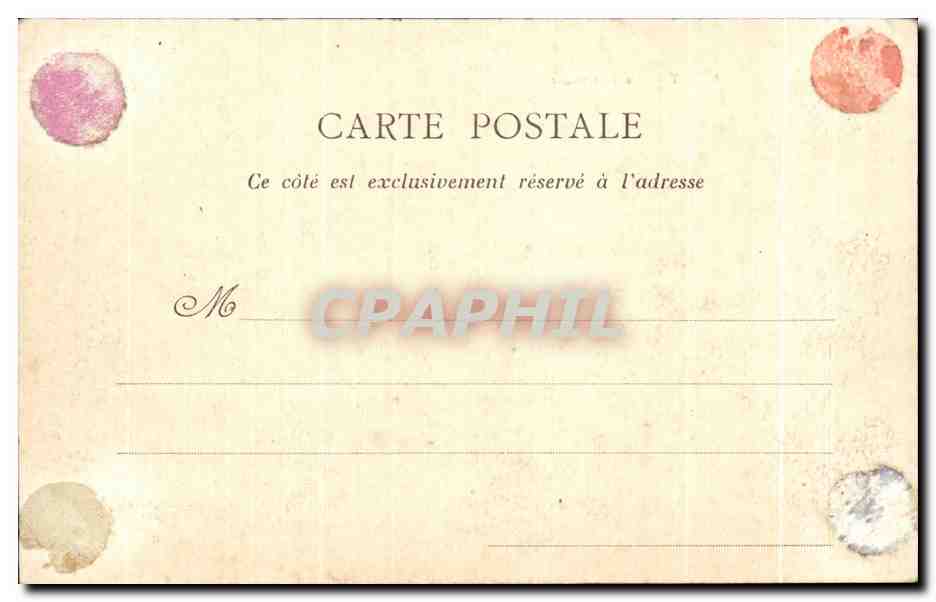 CPA Auray La Chartreuse — Rückseite