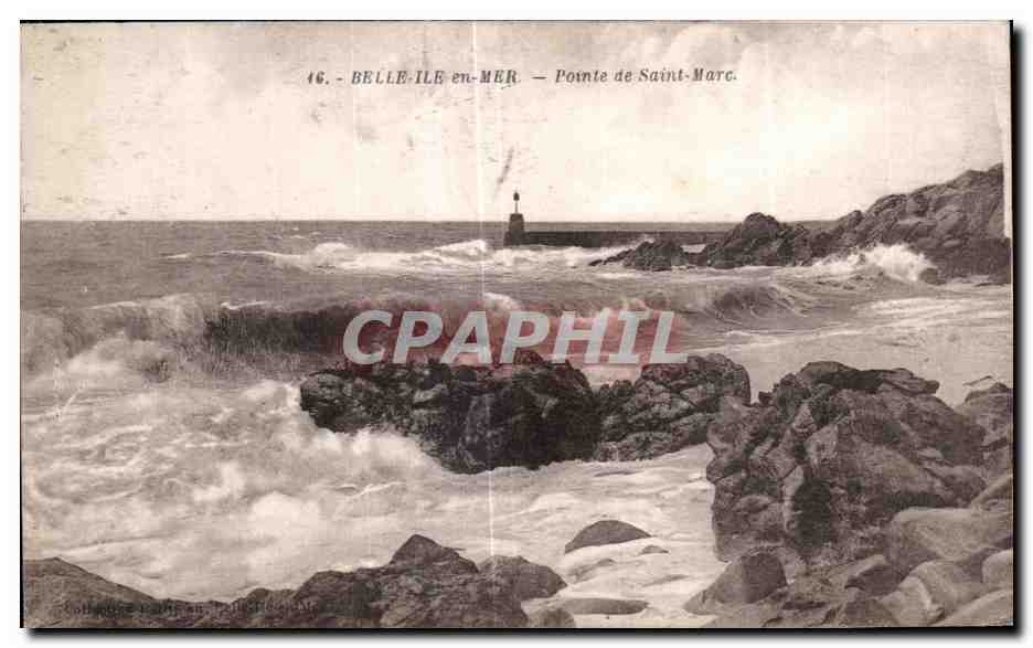 Belle-Île-en-Mer — Pointe de Saint-Marc — Sammlung Cartes en Haillot (n°46)
