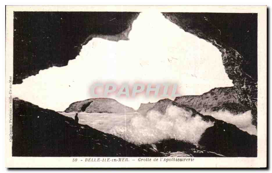 Belle-Île-en-Mer — Grotte de l'Apothicaire — Collection Pautrain, n°59