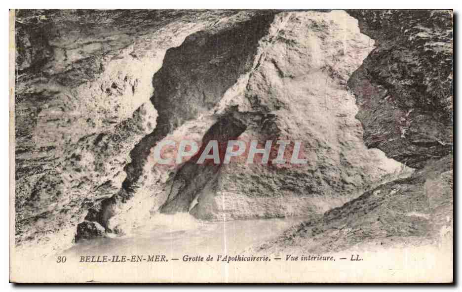 Belle-Île-en-Mer — Grotte de l'Apothicaire — Innenansicht — LL.