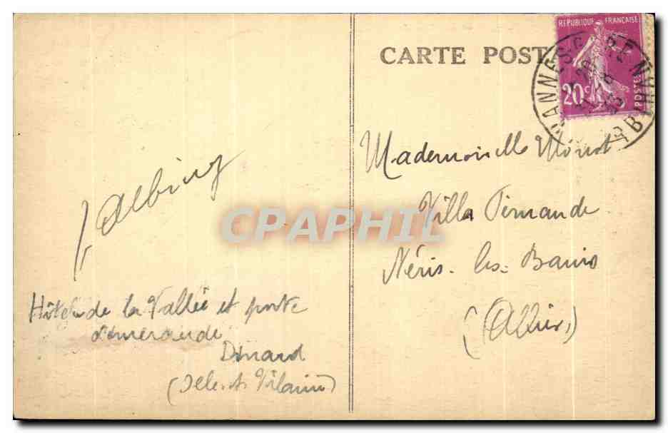 CPA Carnac St Cornely et ses Boeufs — Rückseite