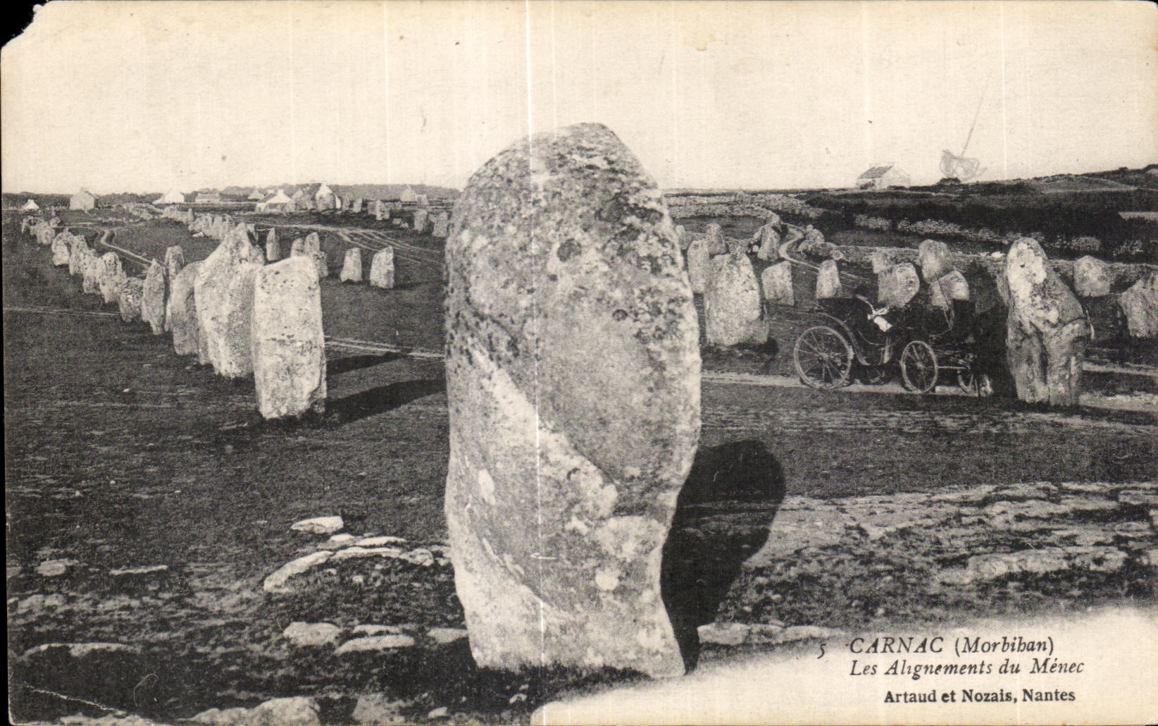 CPA Carnac Les Alignements du Menec Artaud et Nozals Nantes