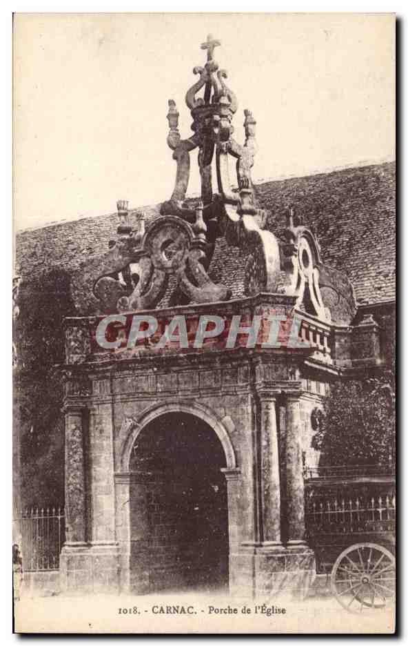CPA Carnac Porche de L Eglise