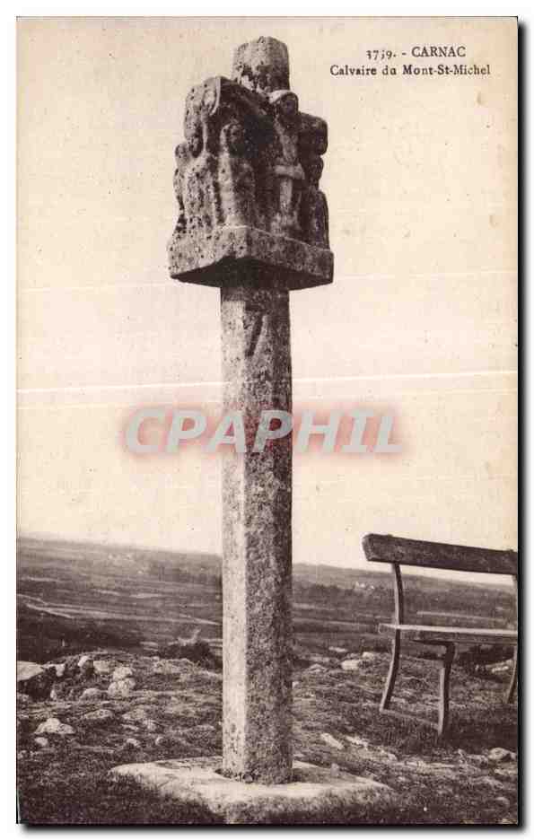 CPA Carnac Calvaire da Mont St Michel