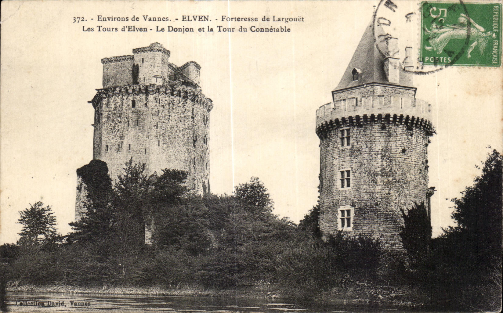 CPA Elven Environs de Vannes Forteresse De Largouet Les Tours D Elven Le Donjon