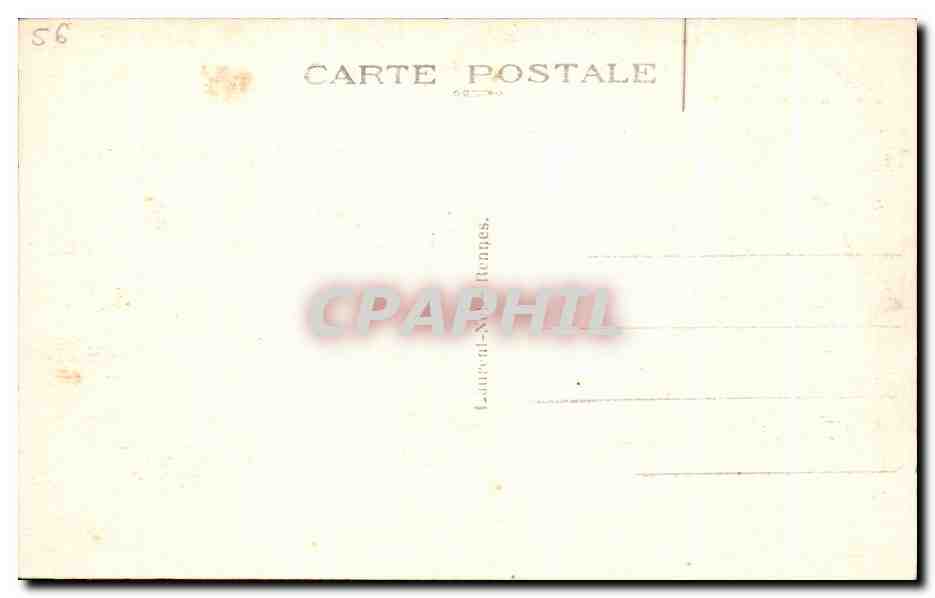 CPA Elven Les Tours de la Forteresse de Largoet — Rückseite