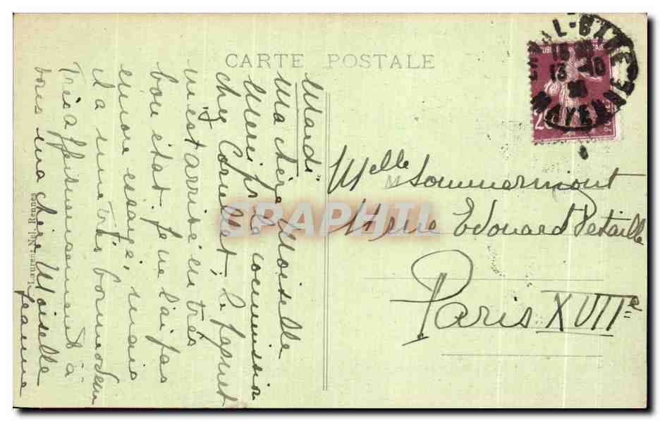 CPA Josselin Vieille Rue Bretagne des Trente — Rückseite