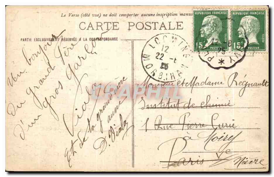 Château de Josselin — Habitation des Ducs de Rohan — série 837, éditeur Hamonie, St-B. — Rückseite