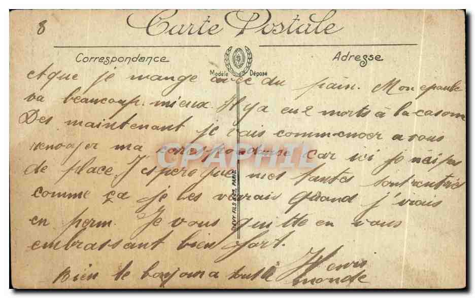 CPA Ste Anne D Auray La Basilique Pelerinage  — Verso