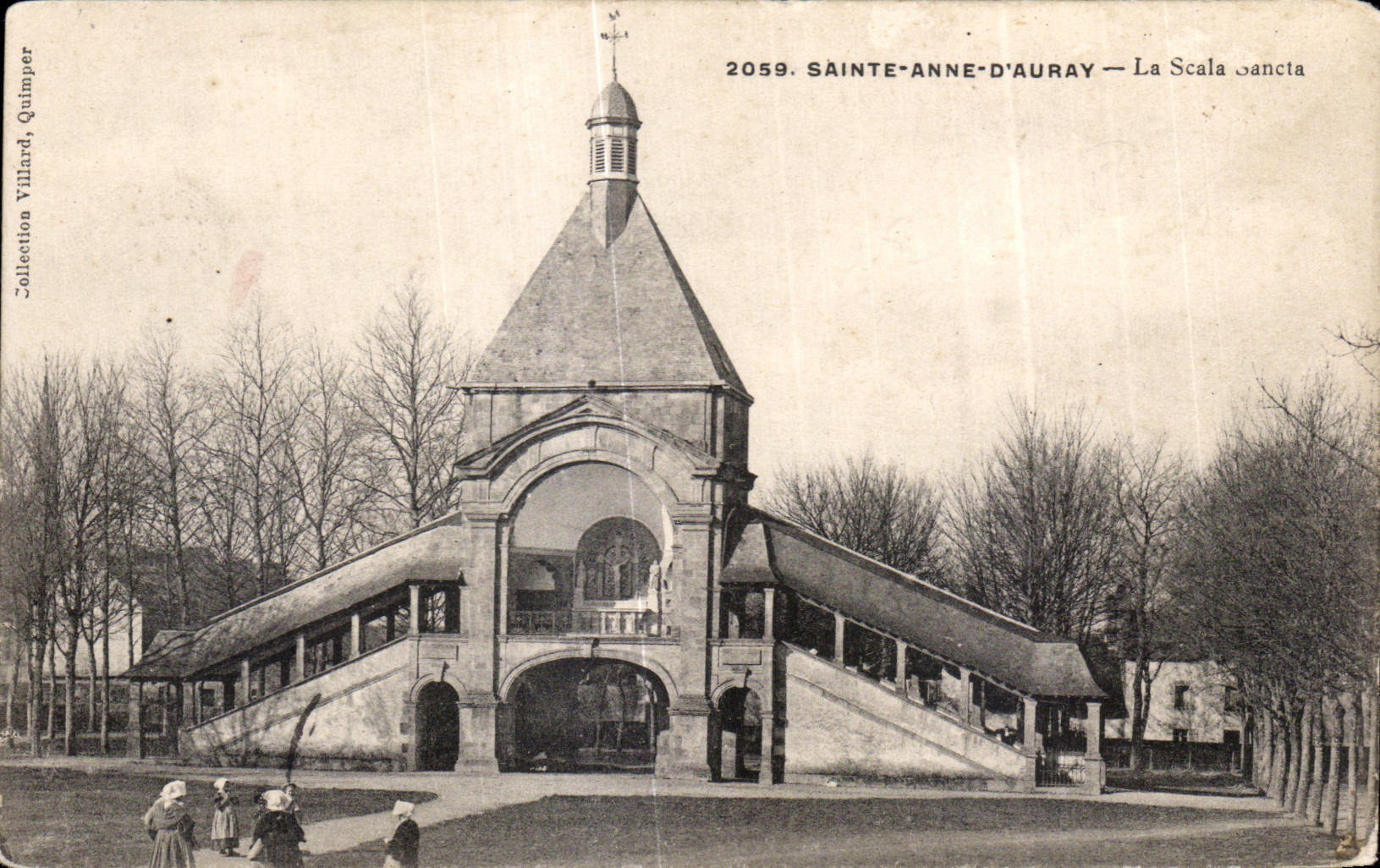 CPA Sainte Anne D Auray La Basilique La Scala Sancta