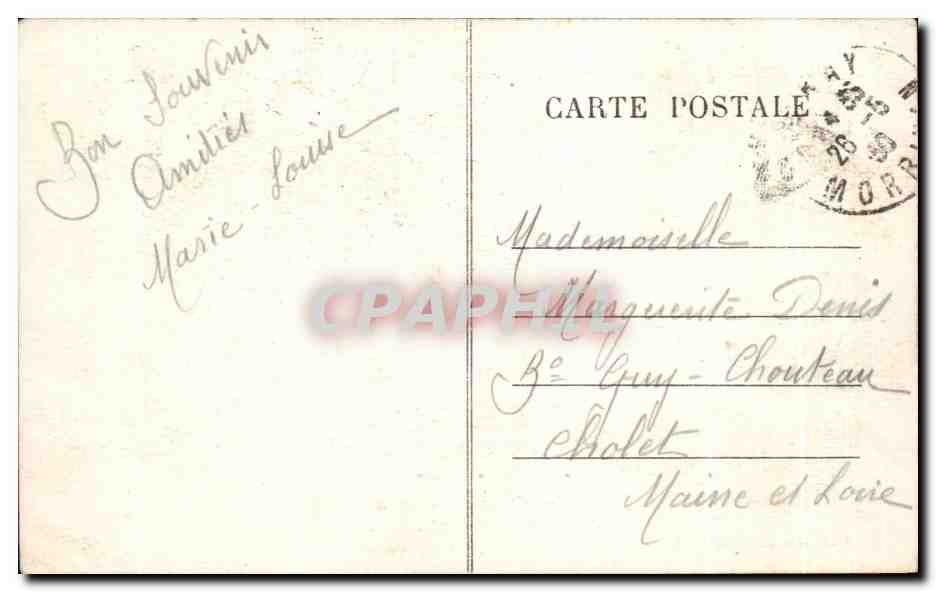 CPA Ste Anne d Auray La Basilique et I Esplanade — Verso