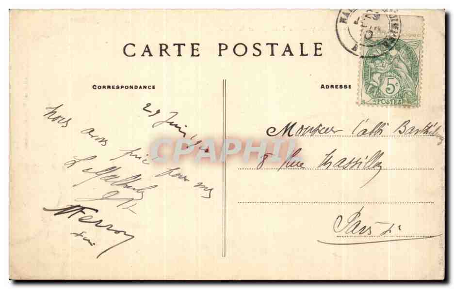 Sainte-Anne-d'Auray — La Basilique et la Place — Collection Villard, Quimper — Verso