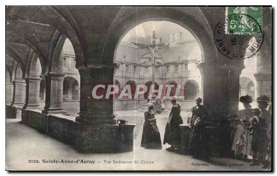Sainte-Anne-d'Auray — Vue Intérieure du Cloître — Collection VITRUB, Québaper