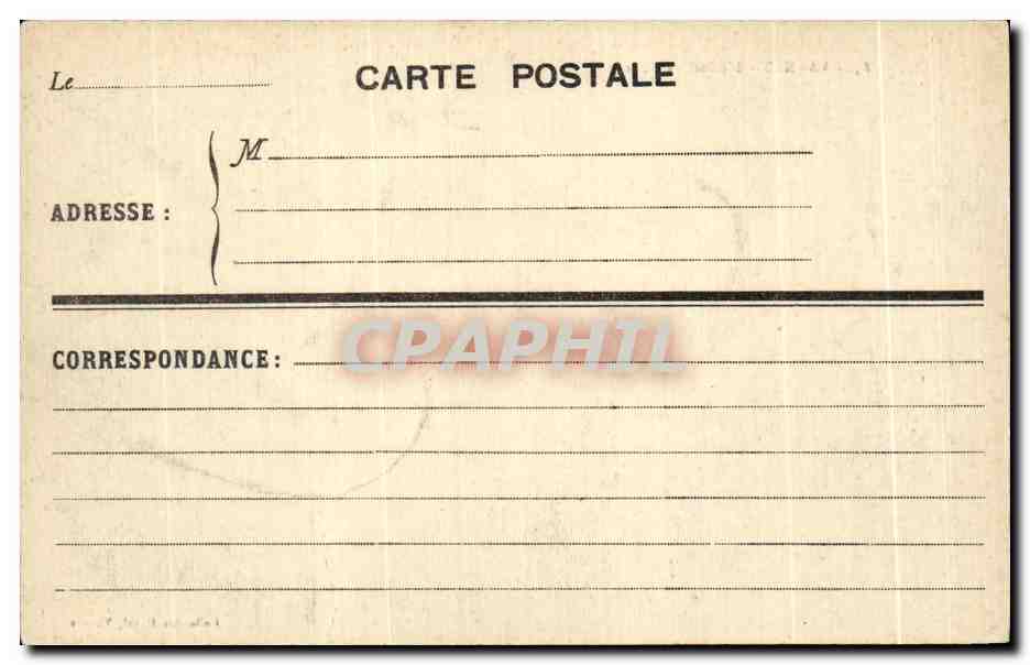 CPA Vannes L Hotel de Ville — Rückseite
