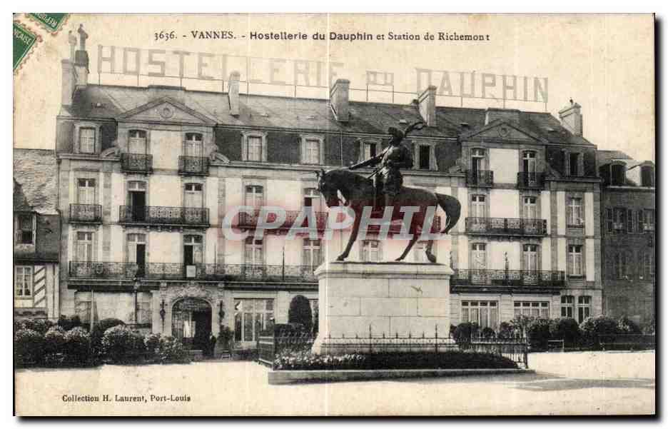 Vannes - Hostellerie du Dauphin et Station de Richemont — Collection H. Laurent, Port-Louis