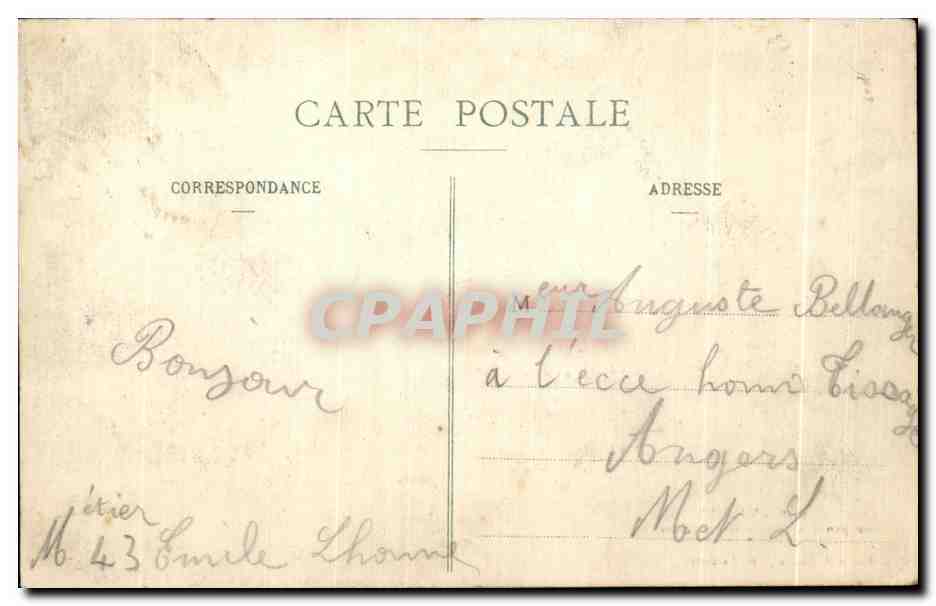 VANNES - Vue panoramique de la Préfecture — Collection H. Laurent, Port-Louis, n° 2718 — Verso