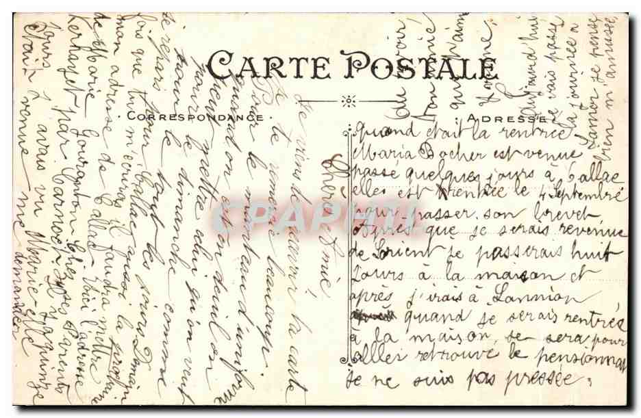 Lorient — Vue panoramique du Port de Guerre — Artaud et Nozais, n°169 — Rückseite