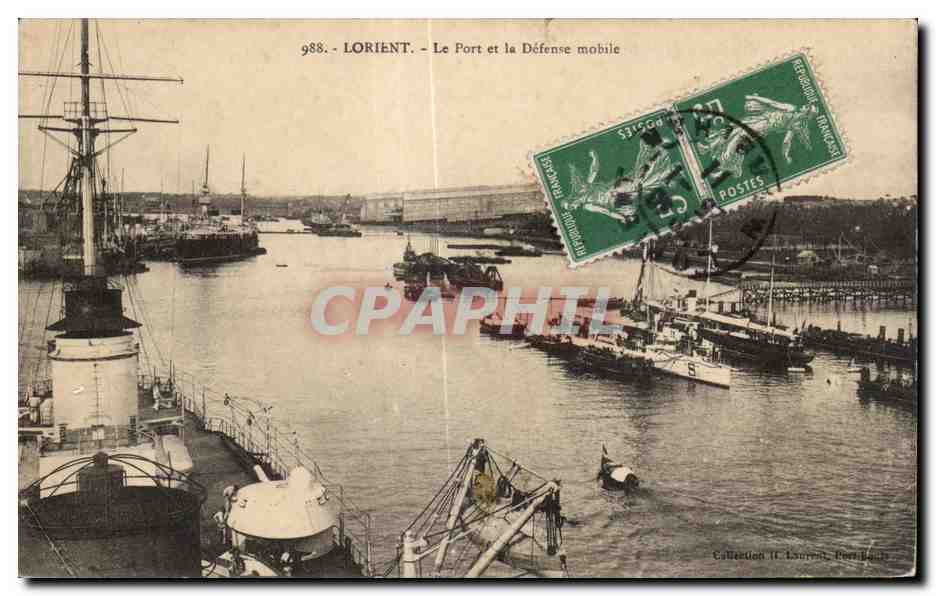 LORIENT - Le Port et la Défense mobile — Collection H. Laurent, Portraits