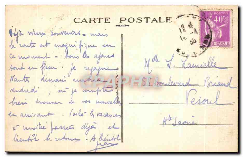 CPA Lorient Entree du Port de Guerre Bateaux  — Rückseite