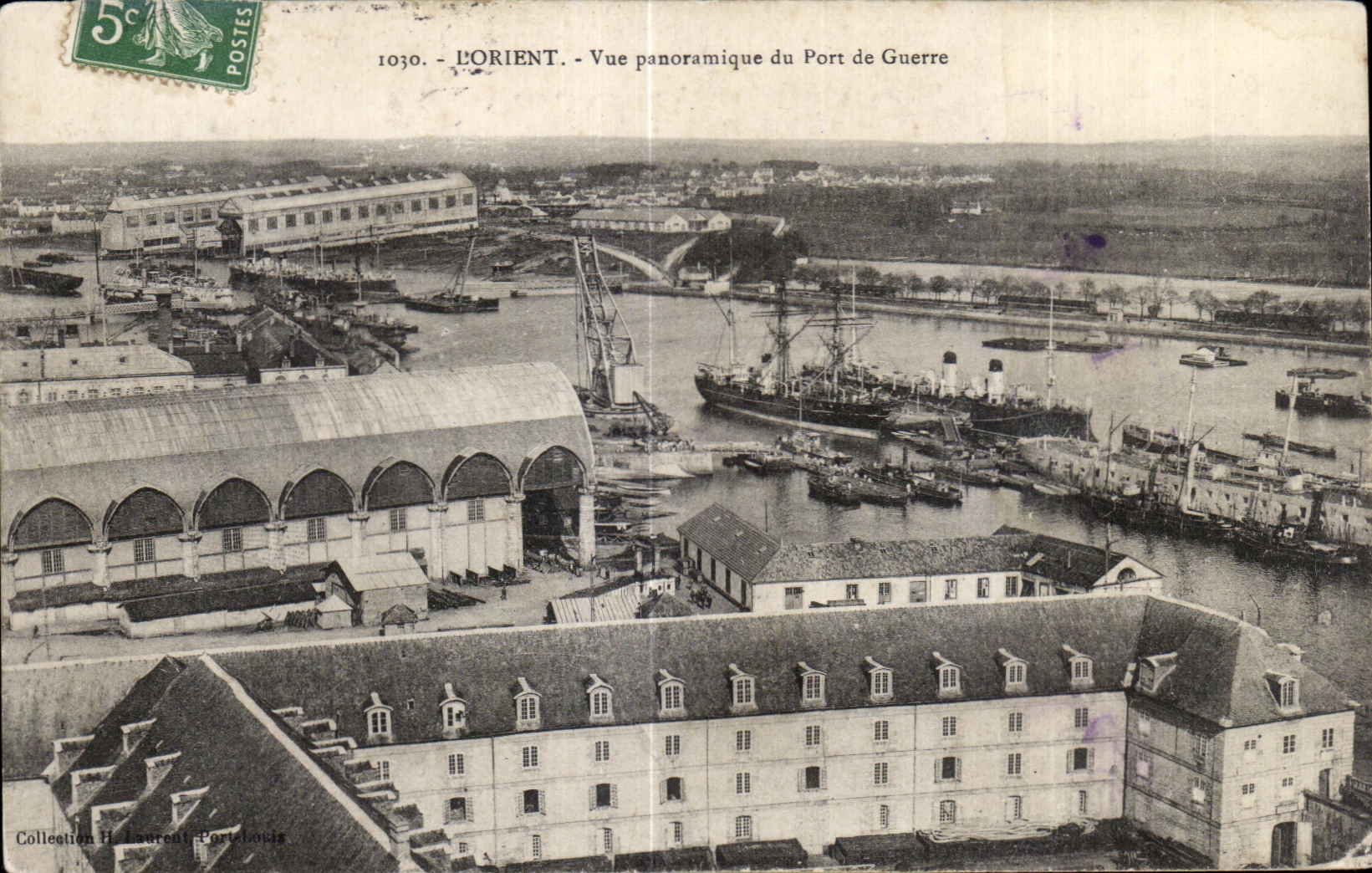 CPA Lorient vue Panoramique du port de Guerre