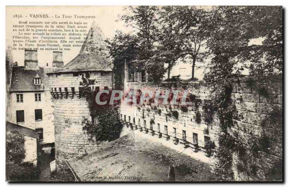 CPA Vannes La Tour Trompette Ainai nammee ear elle sorvit de logis au