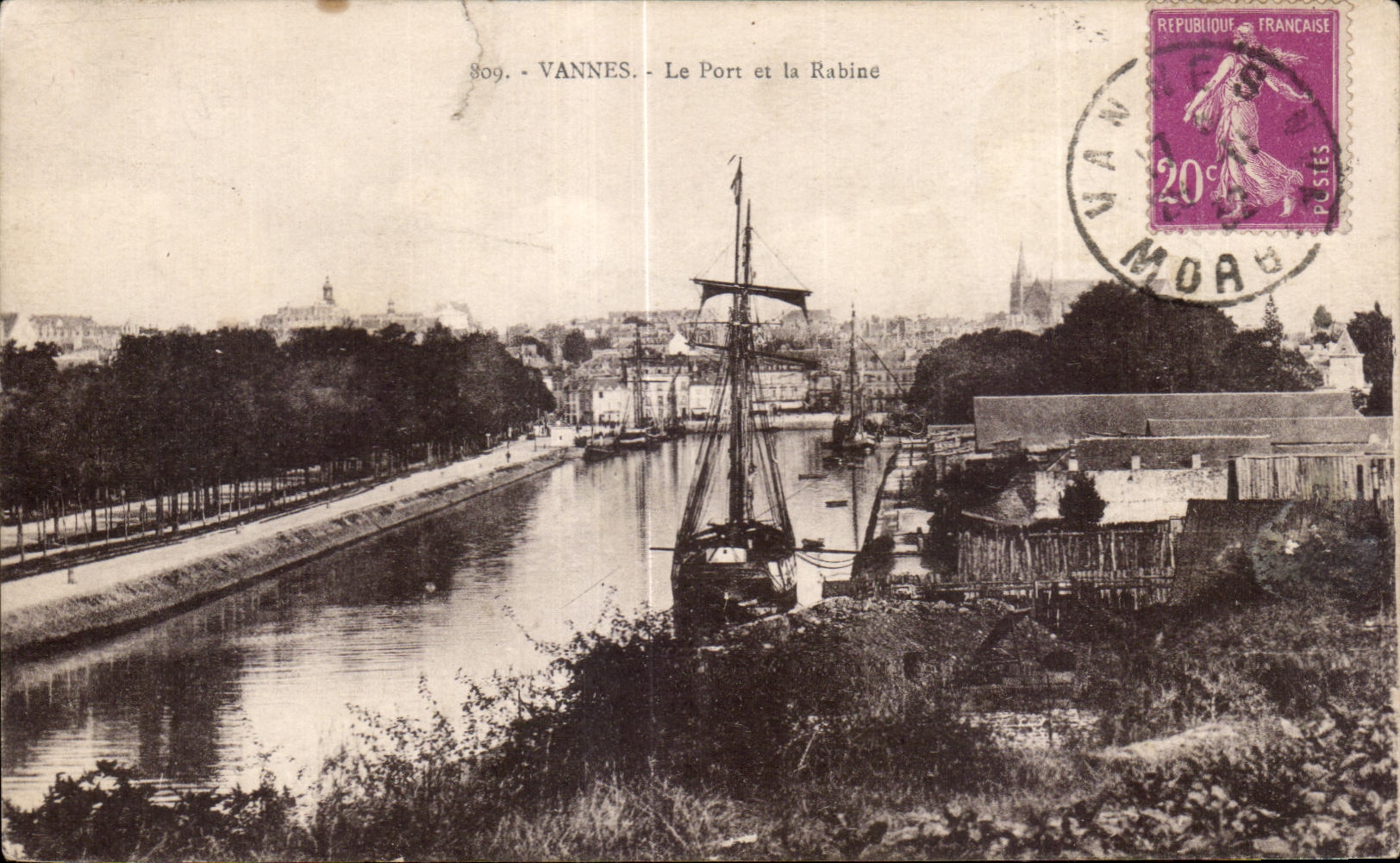 CPA Vannes Le Port es La Rabine Bateau Voilier