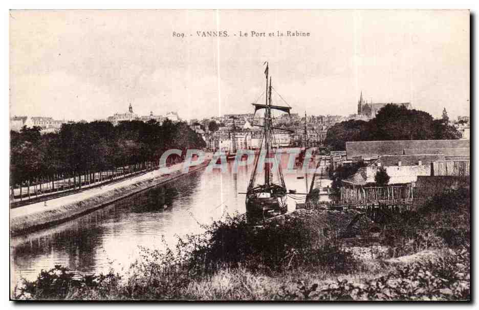 CPA Vannes Le Port es la Robine Bateau Voilier 