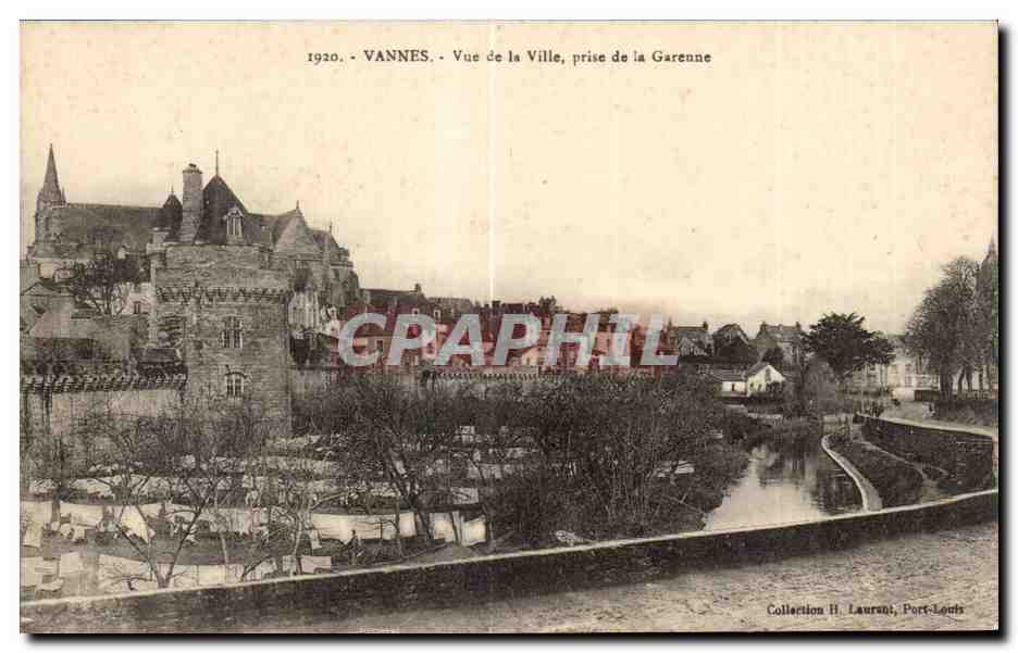CPA Vannes Vue de la Ville prise de la Garenne