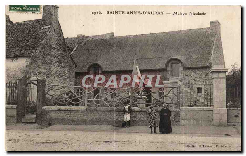 CPA Sainte Anne D Auray Maison Nicolazic