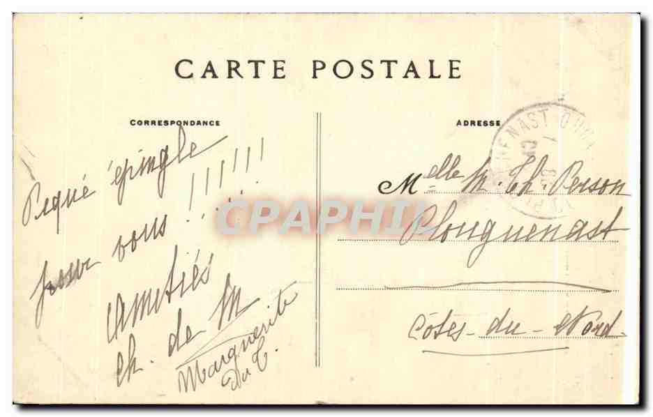 Sainte-Anne-d'Auray — Les Pèlerins au pied du Calvaire du Cloître — Collection Villard, Quimper — Rückseite