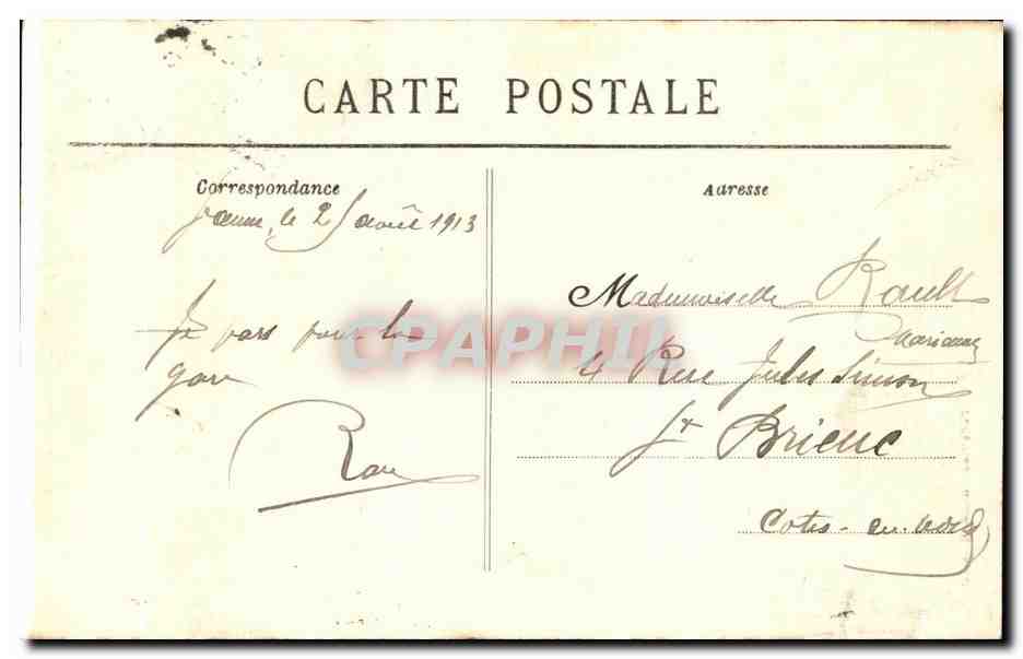 Sainte-Anne-d'Auray — Arrivée des Pèlerins à la Fontaine — Collection Villard, Quimper — Verso