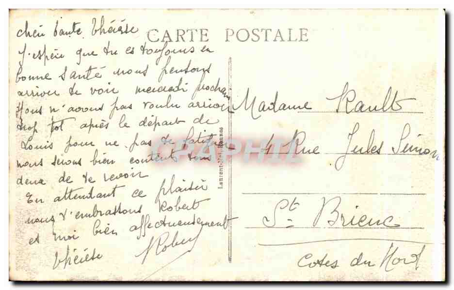 CPA Ste Anne d Auray Messe a la Scala Sancta — Verso