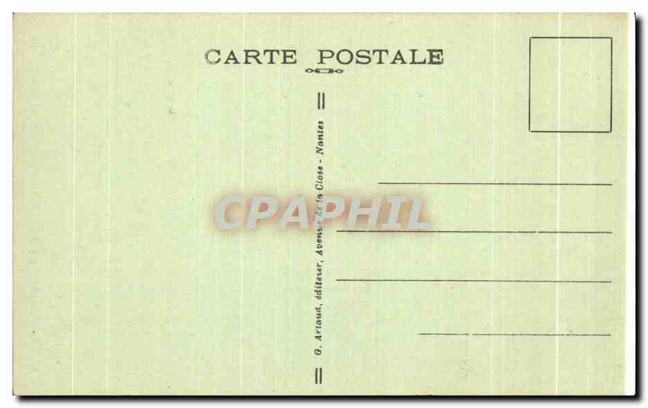 CPA Sainte Anne D Auray Autel Priotiegre de sainte Anne — Verso