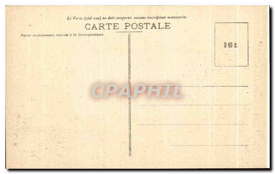CPA Environs de Ste Anne d Auray La Pierre Tremblante de Brech — Verso