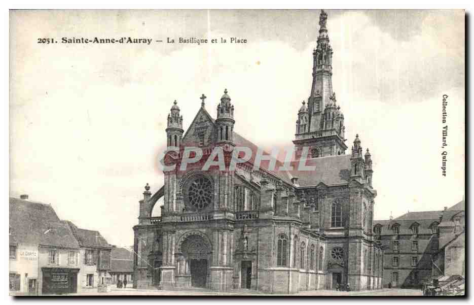 Sainte-Anne-d'Auray — La Basilique et la Place — Collection Villedieu, Quimper