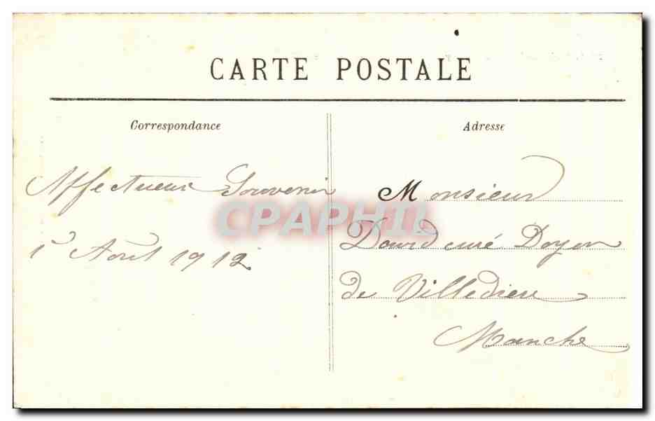 Sainte-Anne-d'Auray — La Basilique et la Place — Collection Villedieu, Quimper — Rückseite
