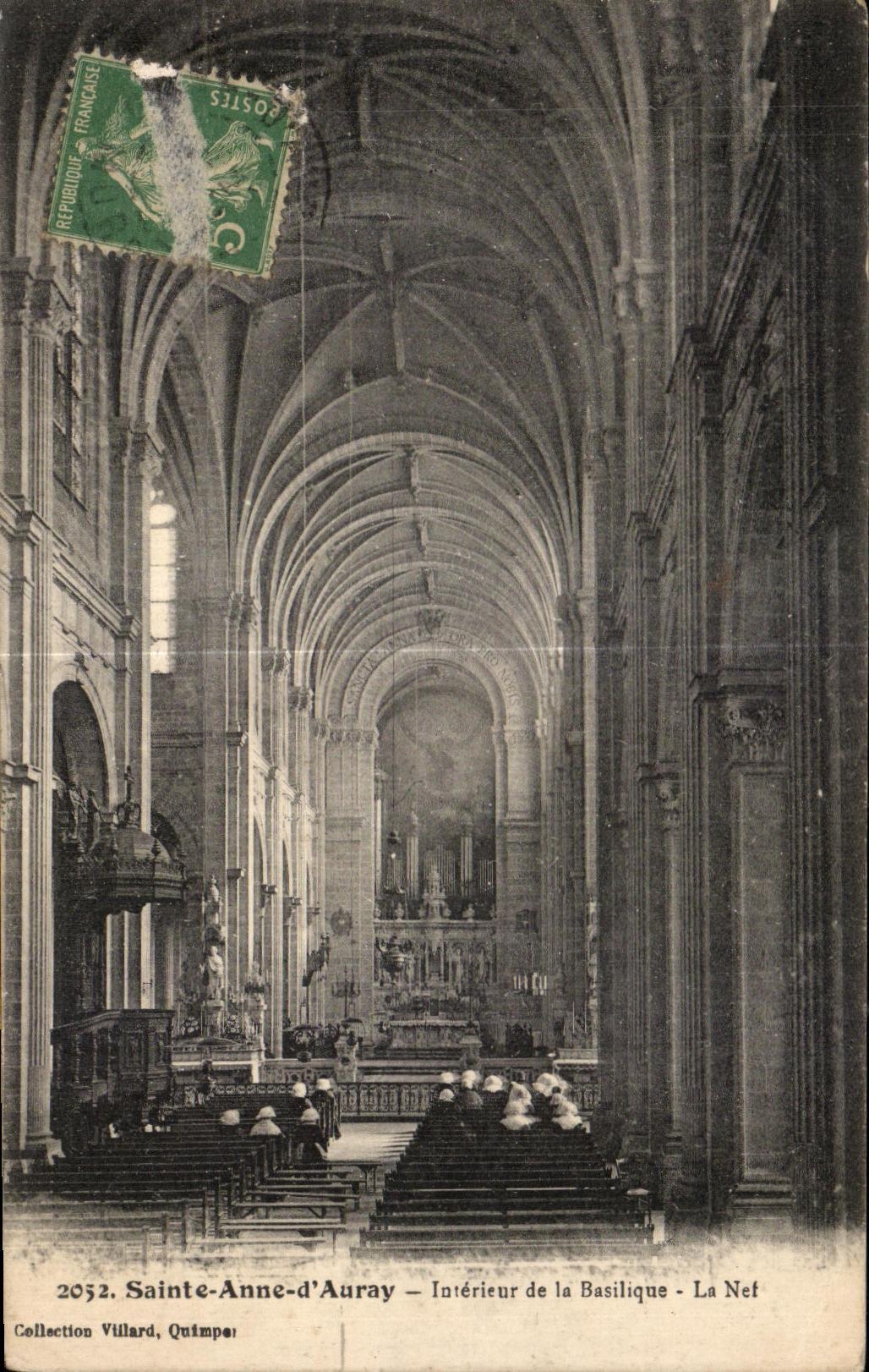 CPA Sainte Anne d Auray Interieur de la Basilique La Net Orgue