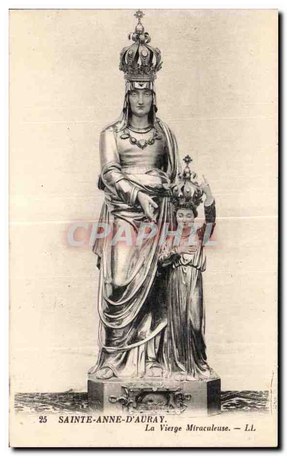 CPA Saint Anne D Auray La Vierge Miraculeuse